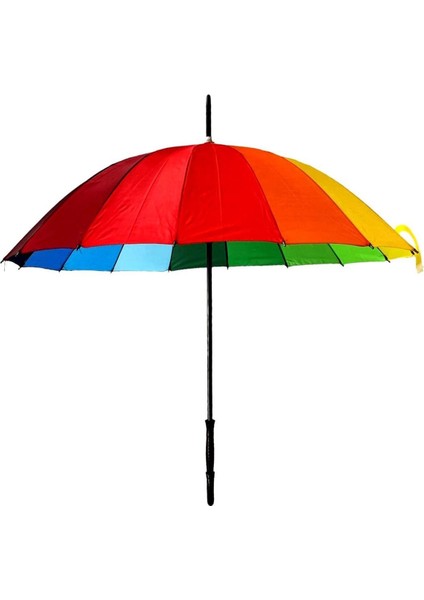 Gökkuşağı Şemsiye Gökkuşağı Desenli Rainbow Şemsiye