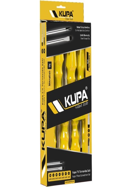 Kupa Tornavida Takımı 5 Parça KUP3000
