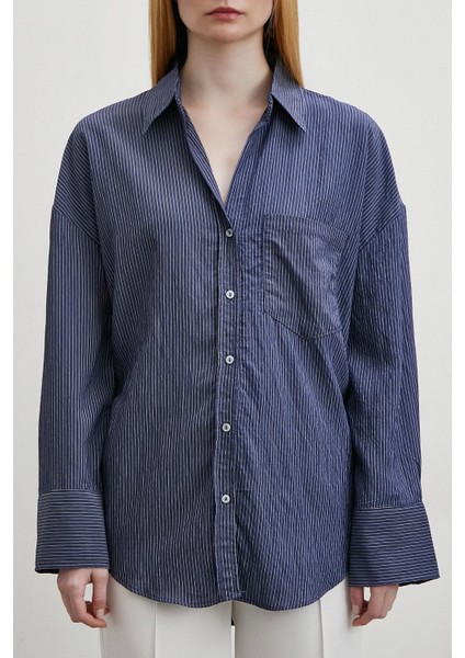Cepli Çizgili Gömlek Lacivert fiyatları