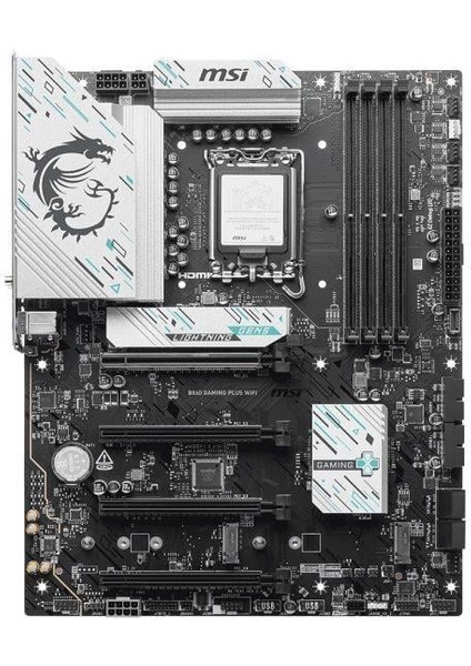 Msı B860 Gamıng Plus Wıfı-7 Ddr5 Hdmı-Dp Pcıe 5.0 1851P Atx