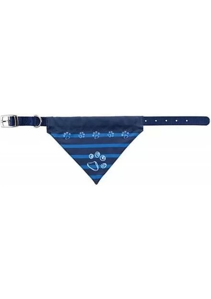 Köpek Bandana Tasma Mavi Medium 20 mm 30-38 cm