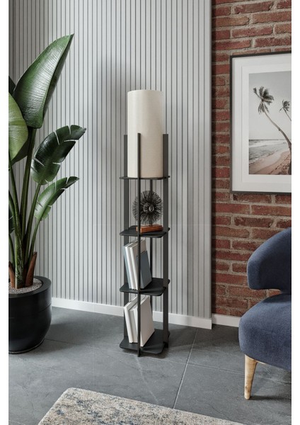 Dekoratif Siyah Katlı Lambader