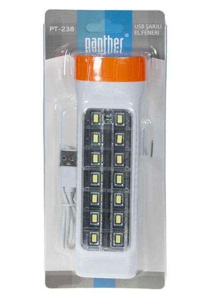 PT-238 USB Şarjlı El Feneri Kampanya modelleri