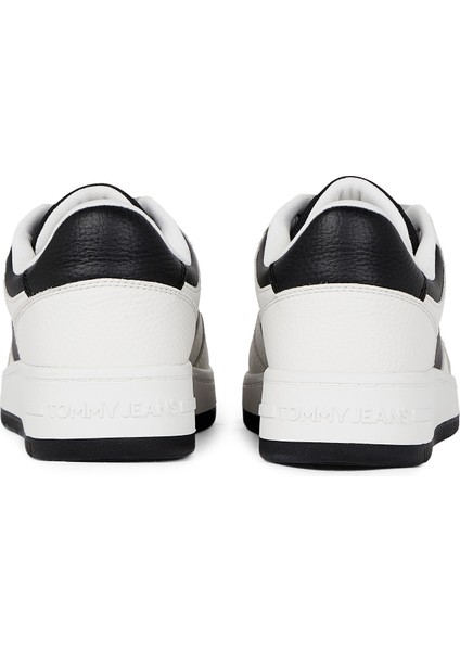 Beyaz - Siyah Erkek Sneaker Tjm Retro Basket Cupsole Tumble