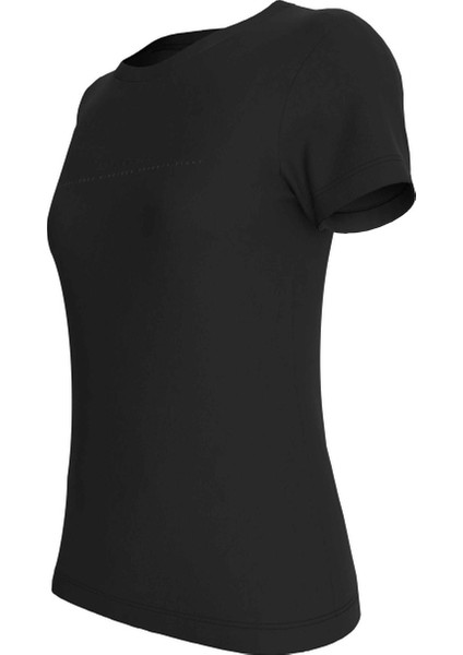 Bisiklet Yaka Düz Siyah Kadın T-Shirt J20J224990BEH fiyatları