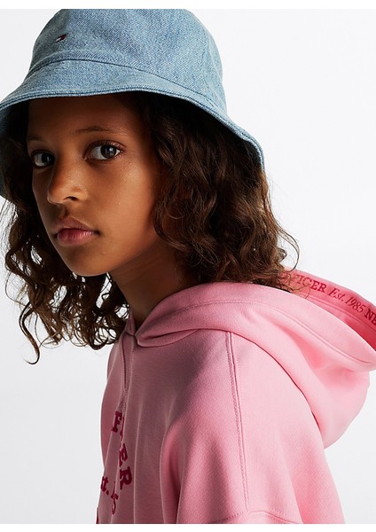 Baskılı Kız Çocuk Pembe Sweatshırt KG0KG08322TPF
