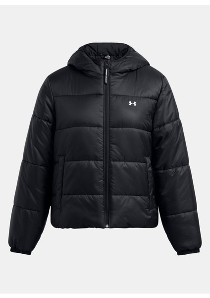 Siyah Kadın Fermuarlı Yaka Normal Kalıp Zip Ceket 1389183-001 Lw Insulate Jacket