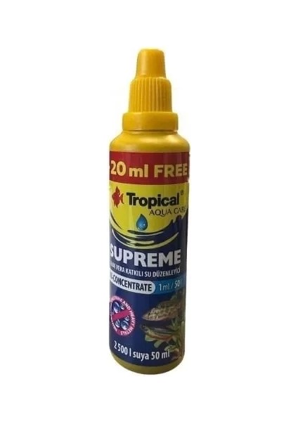Supreme Aleo Vera Katkılı Akvaryum Su Düzenleyici 50 ml