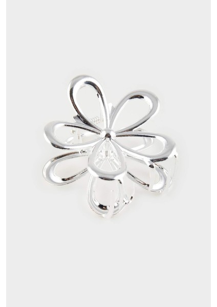 Kadın Çiçek Görünümlü Silver Toka E4195AXNS