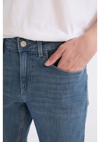 Carlo Skinny Fit Ekstra Dar Kalıp Normal Bel Ekstra Dar Paça Jean Pantolon A6943AX25SP