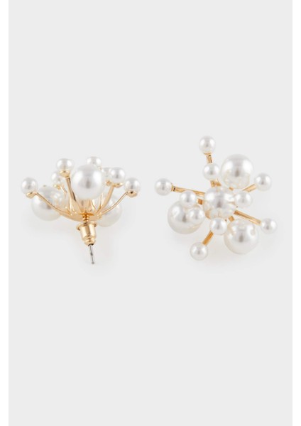 Kadın 2'li İncili Gold Küpe E3989AXNS fiyatları