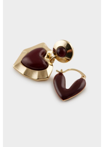 Kadın 2'li Kalpli Küpe E4039AXNS fiyatları