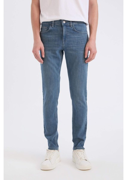 Carlo Skinny Fit Ekstra Dar Kalıp Normal Bel Ekstra Dar Paça Jean Pantolon A6943AX25SP