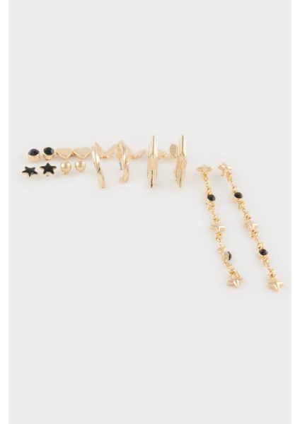 Kadın 9'lu Gold Küpe E4454AXNS