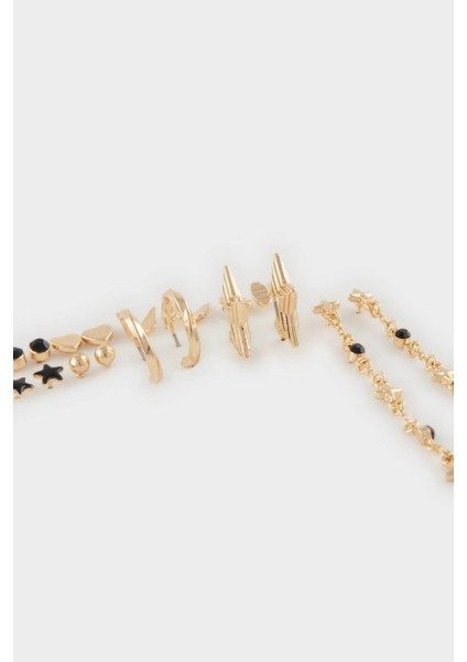 Kadın 9'lu Gold Küpe E4454AXNS