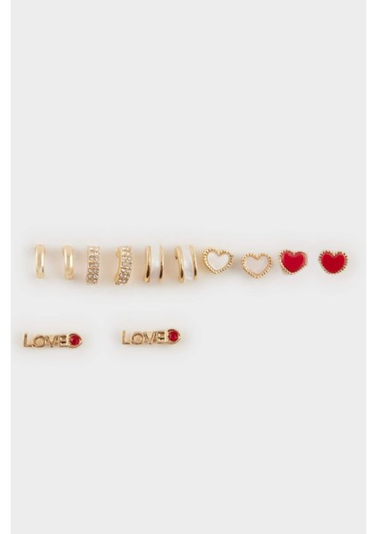 Kadın 6'lı Gold Küpe E4061AXNS