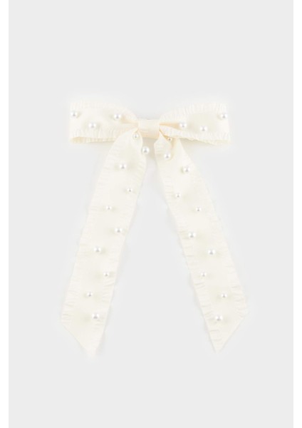 Kadın Dantel Görünümlü İncili Çıtçıtlı Toka E4429AXNS