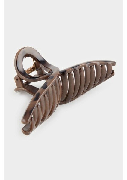 Kadın Leopar Desenli Mandal Toka E5742AXNS