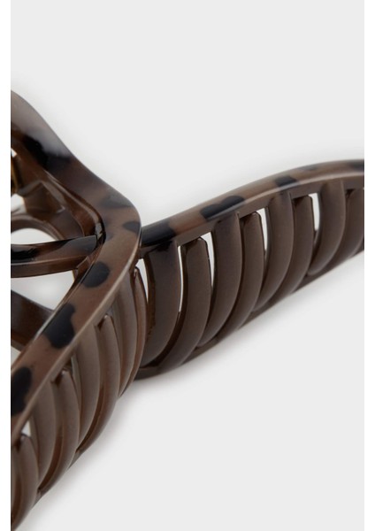 Kadın Leopar Desenli Mandal Toka E5742AXNS fiyatları