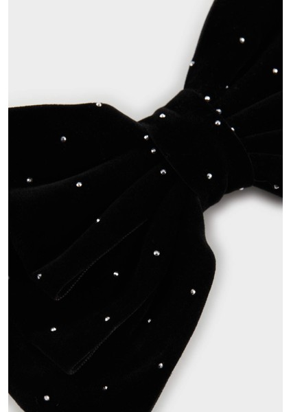 Kadın Siyah Kurdele Görünümlü Çıtçıtlı Toka E4205AXNS fiyatları