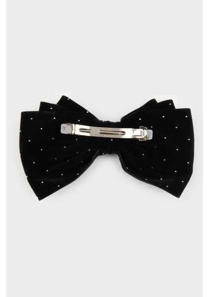 Kadın Siyah Kurdele Görünümlü Çıtçıtlı Toka E4205AXNS modelleri