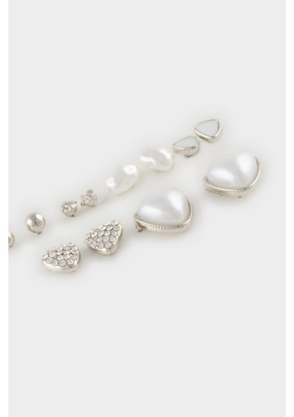 Kadın İncili 6'lı Silver Küpe E3988AXNS fiyatları