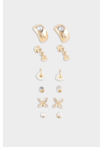 Kadın 6'lı Gold Küpe E4435AXNS
