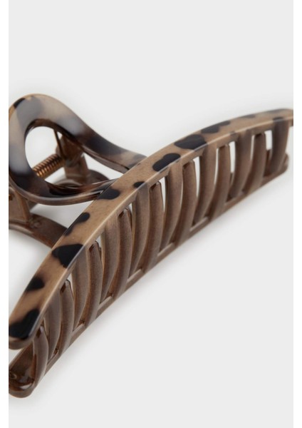 Kadın Leopar Desenli Mandal Toka E5741AXNS fiyatları