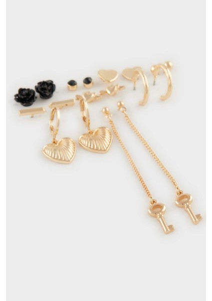 Kadın 9'lu Gold Küpe E4447AXNS