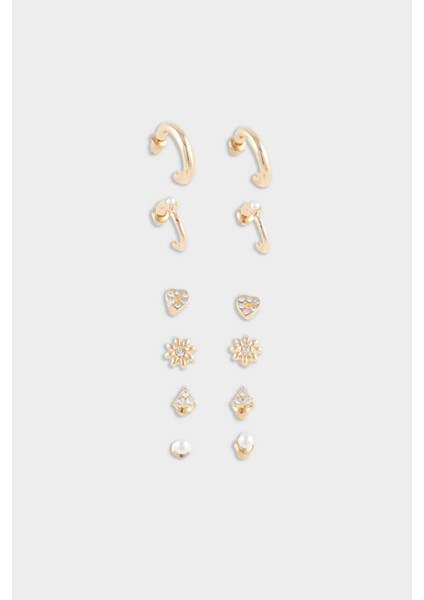 Kadın 6'lı Gold Küpe E4430AXNS