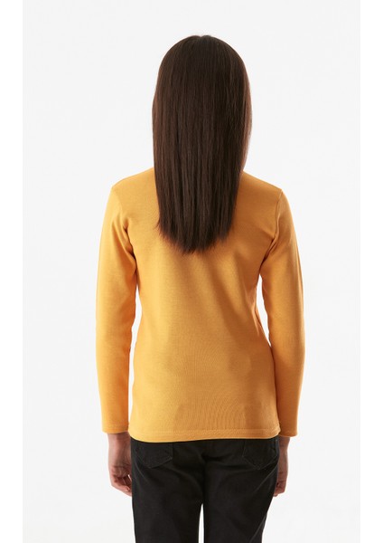 Basic Dik Yaka Kız Çocuk Body