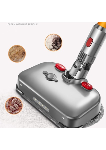 Dyson V7 V8 V10 V11 Için LED Işıklı Elektrikli Islak Kuru Paspas Başlığı Paspas Başlığı Paspas Pedleri Su Bardağı A ile Değiştirilebilir Parçalar (Yurt Dışından)