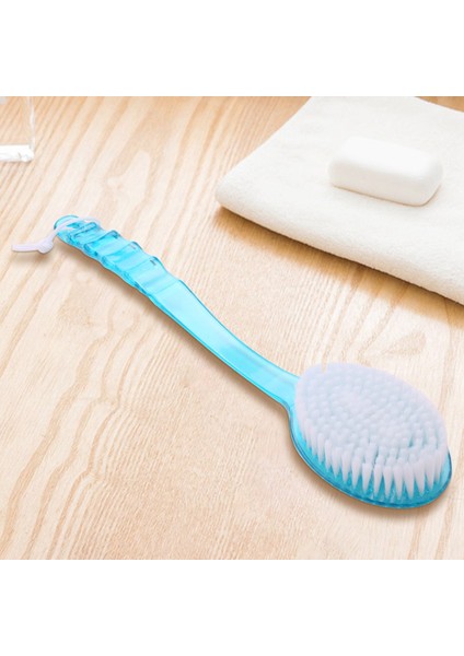 Uzun Saplı Plastik Vücut Banyo Duş Sırt Fırçası Peeling Cilt Temizleme Masaj Aleti Mavi (Yurt Dışından) fiyatları