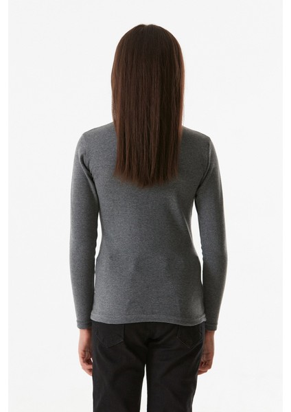 Basic Dik Yaka Kız Çocuk Body