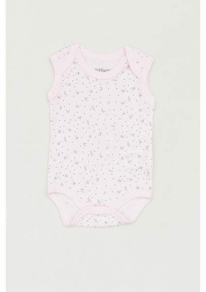 Baskılı Bisiklet Yaka Kız Çocuk Zıbın