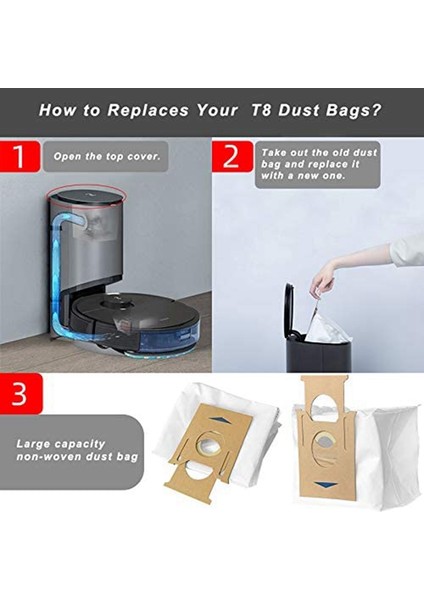 Ecovacs Deebot Ozmo T8 Aıvı T8 Max Için 15 Paket Vakum Toz Torbası (Yurt Dışından) fırsatları