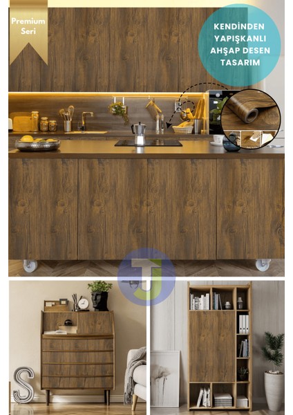 Kendinden Yapışkanlı Doğal Ahşap Dokulu Duvar Dolap Masa Mutfak Tezgah Kaplama 60 cm x 500 cm fırsatları