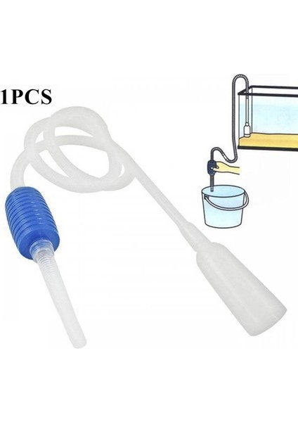 1 Adet Tarzı Akvaryum Kum Temizleyici Vakum El Tipi Basit Sifon Pompa Filtre Nozulu Balık Tankı Su Değiştirici Hava Pompası Temizlik Araçları (Yurt Dışından)