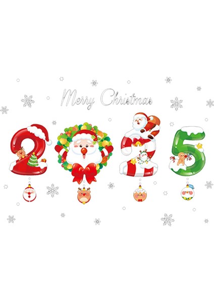 Noel Baba Noel Çıkartması B Için Noel Dekorasyonu (Yurt Dışından)