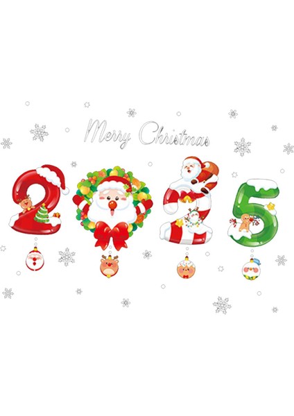 Noel Baba Noel Çıkartması B Için Noel Dekorasyonu (Yurt Dışından)