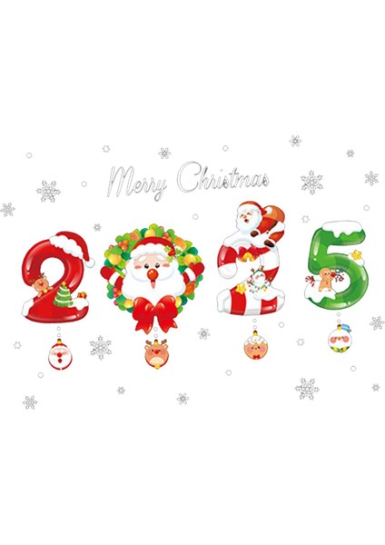 Noel Baba Noel Çıkartması B Için Noel Dekorasyonu (Yurt Dışından)