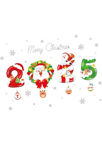 Noel Baba Noel Çıkartması B Için Noel Dekorasyonu (Yurt Dışından)