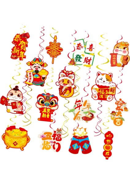 2025 Çin Yeni Yılı Oturma Odası Kutlama Ev Için Asılı Süslemeler (Yurt Dışından) fırsatları
