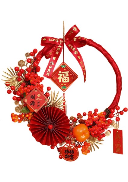 Çin Yılı Çelenk Asılı Süsleme Ön Kapı Düğün Çiftlik Evi Için (Yurt Dışından)