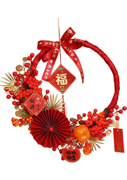 Çin Yılı Çelenk Asılı Süsleme Ön Kapı Düğün Çiftlik Evi Için (Yurt Dışından) fırsatları