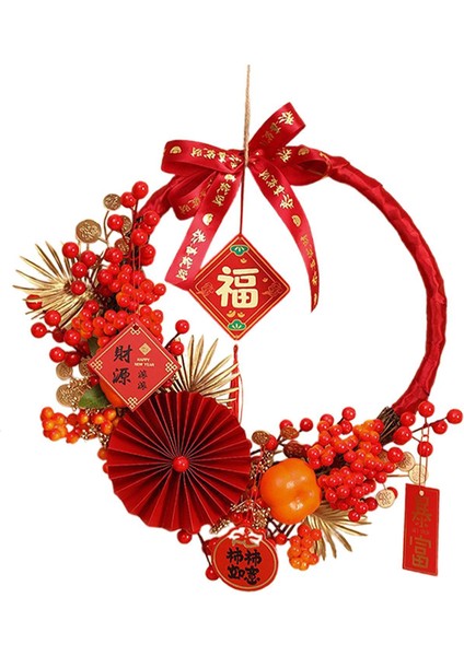 Çin Yılı Çelenk Asılı Süsleme Ön Kapı Düğün Çiftlik Evi Için (Yurt Dışından) indirimleri