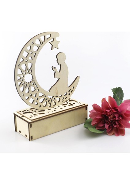 Ahşap Eid Mubarak Ramazan Süsü, I LED Işıklar Ev I - Dua (Yurt Dışından) modelleri