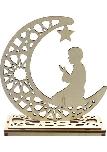 Ahşap Eid Mubarak Ramazan Süsü, I LED Işıklar Ev I - Dua (Yurt Dışından) fırsatları