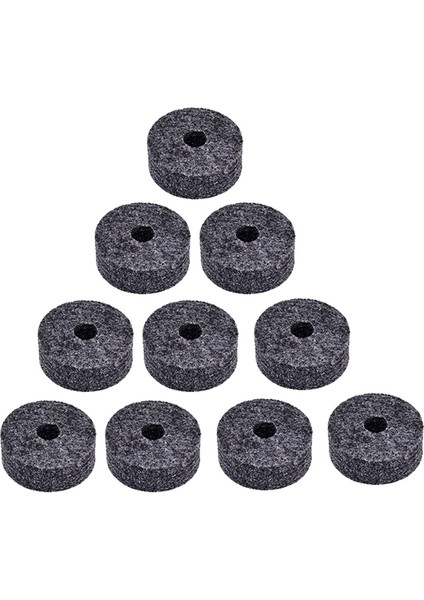 10 Φ4cm Zil Standı Aksesuarları Davul Davul Zil Pedleri Gri (Yurt Dışından)