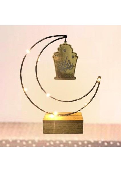 Eid Ramazan Mü Süslemeleri LED Işıklar Oyma Ahşap El Yapımı Altın (Yurt Dışından) fırsatları
